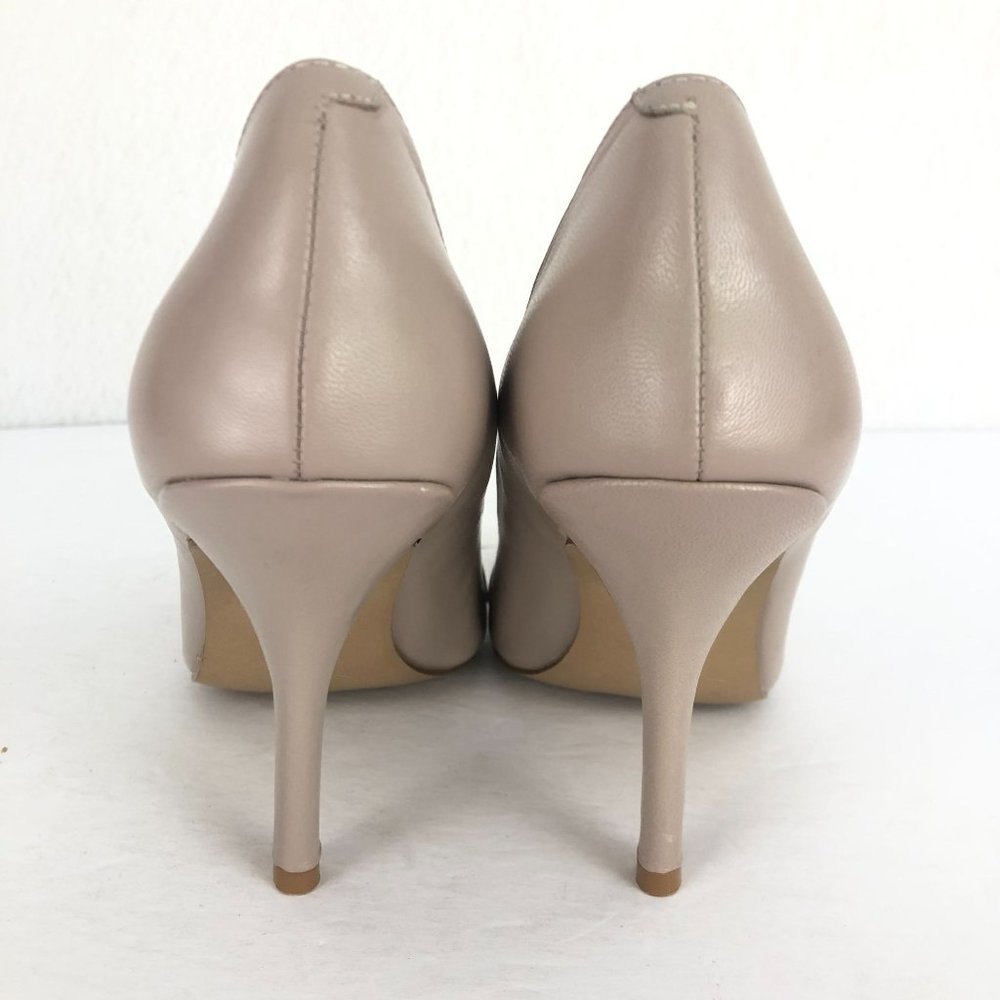 Nine West Women's 7.5M Balder Grey Brown Pointed Toe Leather High Heel Pumps - Picture 8 of 11